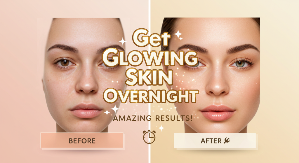 get glowing skin overnight