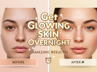 get glowing skin overnight