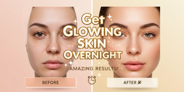 get glowing skin overnight