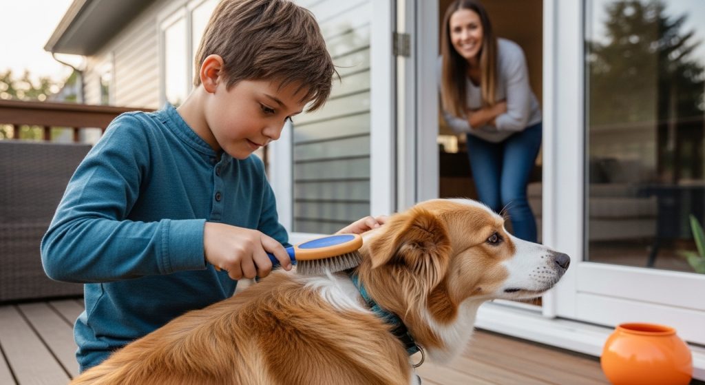 teaching responsibility with dogs